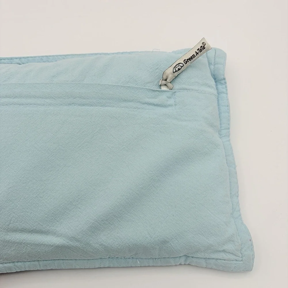 Green A Toto Organic Kids Baby Nursery Buckwheat Pillow - Japanesesize 15x8‎